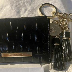 Brahmin McKenna wallet & double tassel Black EUC